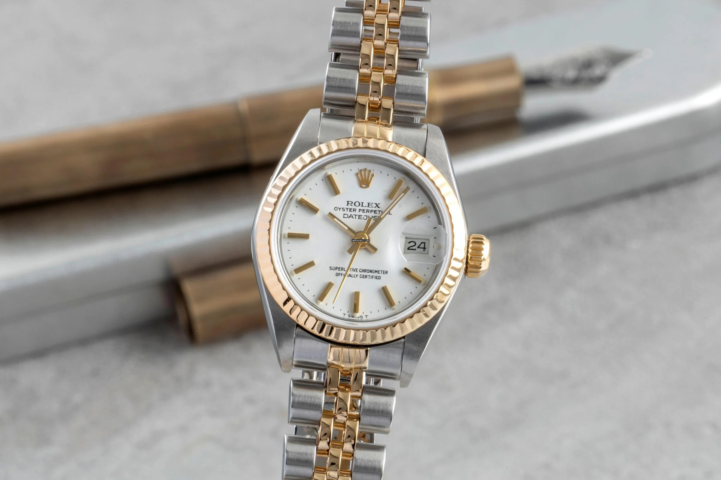  Rolex Lady-Datejust Stahl / Gold Automatik Damenuhr Ref 69173 Vintage Klassiker 
