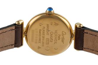 Thumbnail von Cartier Colisée must de Cartier Vermeil Ivory Roman Dial Ref. 590002