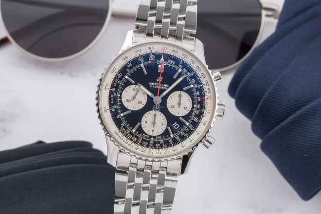  Breitling Navitimer 1 B01 Chronograph Automatik Herrenuhr AB0121211B1A1 
