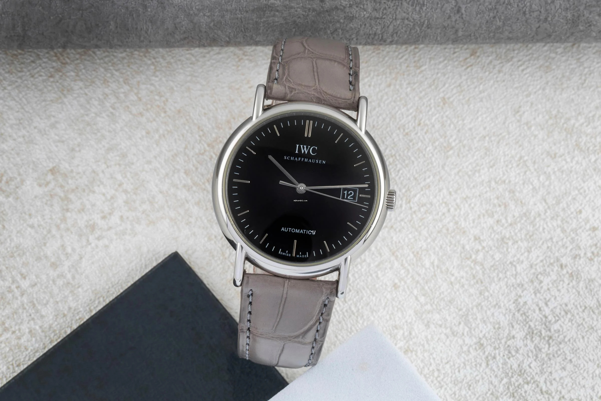  IWC Portofino Automatic Schaffhausen Portofino Automatik Datum Edelstahl Herrenuhr Ref. IW353304 