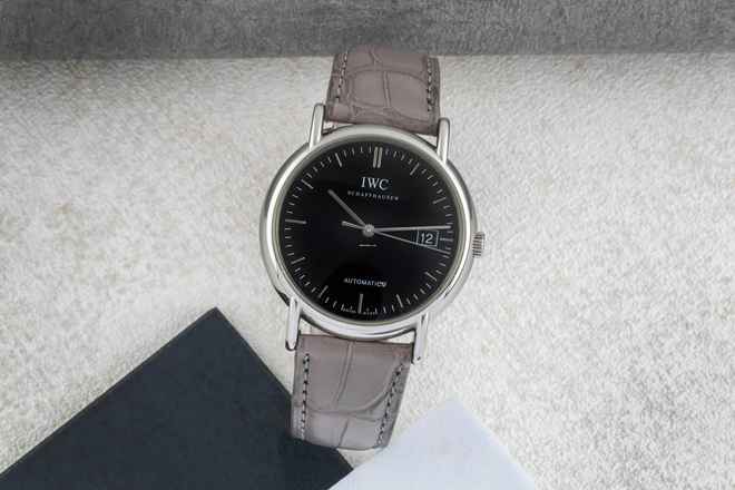  IWC Portofino Automatic Schaffhausen Portofino Automatik Datum Edelstahl Herrenuhr Ref. IW353304 