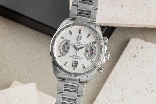  TAG Heuer Grand Carrera Chronograph Automatik Stahl Ref. CAV511B 