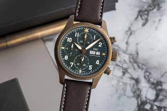 Thumbnail von IWC Fliegeruhr Spitfire Chronograph Fliegerchronograph Spitfire Chronograph Bronze Ref. IW387902 B&P