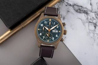 Thumbnail von IWC Fliegeruhr Spitfire Chronograph Fliegerchronograph Spitfire Chronograph Bronze Ref. IW387902 B&P