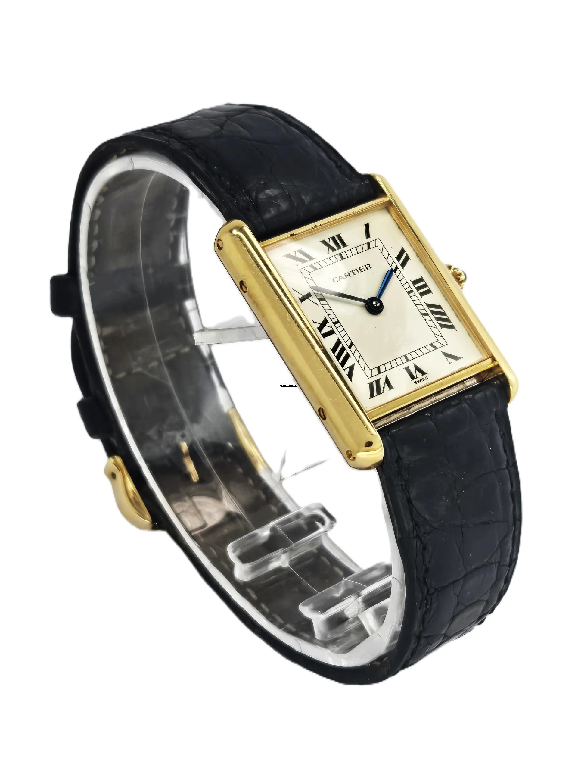 Thumbnail von Cartier Tank Louis Cartier 18k rare Vintage Large Size 1140