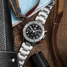 Thumbnail von Hanhart Red Lion Mk II 39 mm Herrenarmbanduhr Handaufzug aus Stahl H704L.210-6428