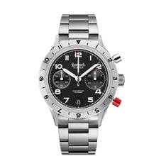 Thumbnail von Hanhart Red Lion Mk II 39 mm Herrenarmbanduhr Handaufzug aus Stahl H704L.210-6428