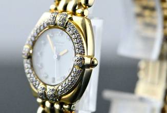 Thumbnail von Chopard Gstaad 5229 - 32/5120/11 | Diamond bezel | orig. gold bracelet