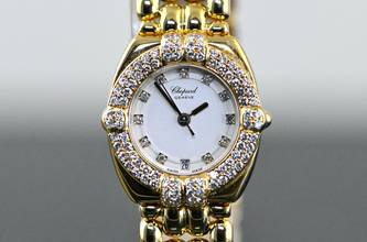 Thumbnail von Chopard Gstaad 5229 - 32/5120/11 | Diamond bezel | orig. gold bracelet