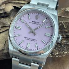 Thumbnail von Rolex Oyster Perpetual 36 Oyster Perpetual 36 LAVENDEL - FULLSET 2025 - UNGETRAGEN - Ref. 126000 clasp with original stickers