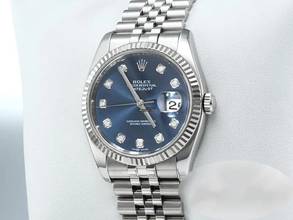 Thumbnail von Rolex Datejust 36 36mm 116234 2018 Stahl Weissgold 750 Diamanten Automatik Stainless Steel 18kt White Gold Jubilé-band Chronometer Blue Dial