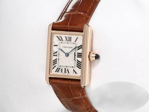  Cartier Tank Louis Cartier Kleines Modell Rosegold 750 2018 Wgta0010 Handaufzug 18kt Rose Gold 