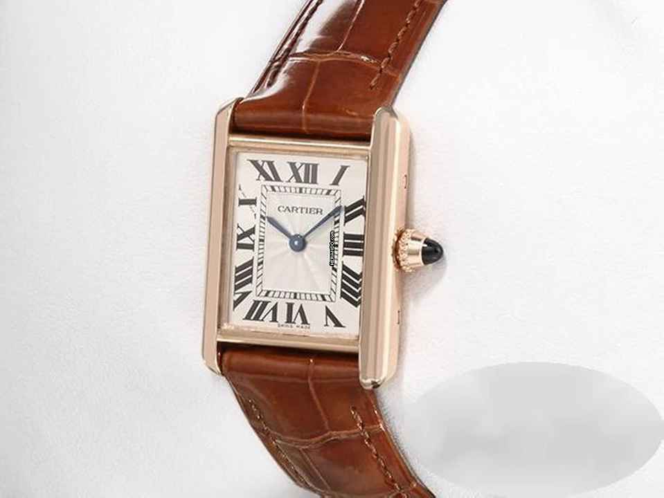  Cartier Tank Louis Cartier Kleines Modell Rosegold 750 2018 Wgta0010 Handaufzug 18kt Rose Gold 
