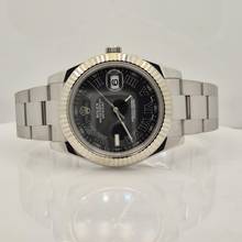 Thumbnail von Rolex Datejust II 41mm Ouro Branco & Aço Black Roman Dial Automático Completo