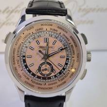 Thumbnail von Patek Philippe World Time Chronograph Flyback Salmon Dial 41mm Automático Completo