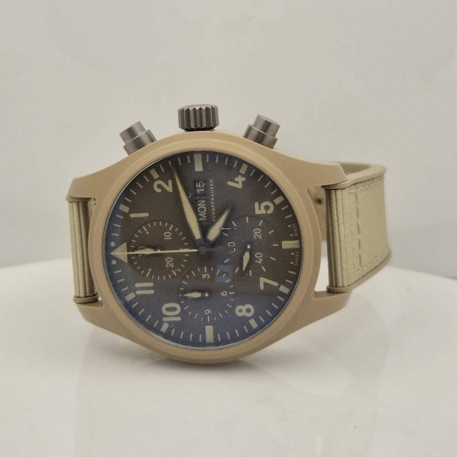 Thumbnail von IWC Fliegeruhr Chronograph Top Gun Pilot Top Gun Mojave Desert Chronograph Ceramic 41mm Automático Completo