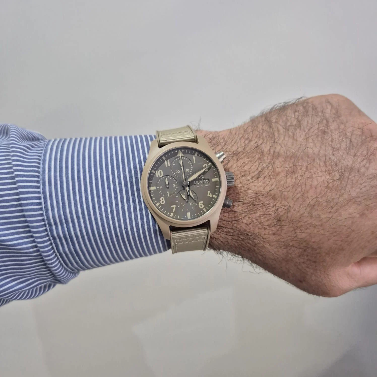 Thumbnail von IWC Fliegeruhr Chronograph Top Gun Pilot Top Gun Mojave Desert Chronograph Ceramic 41mm Automático Completo