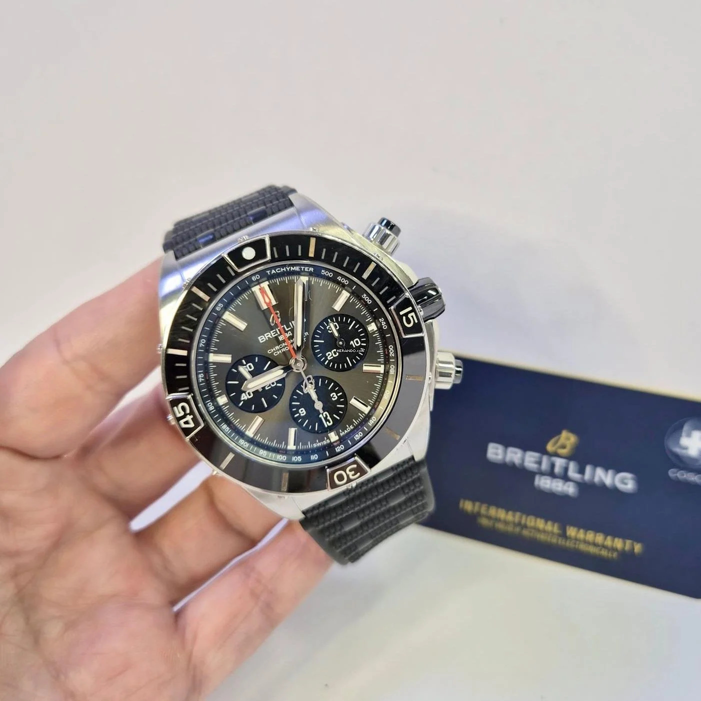  Breitling Chronomat Super Chronomat B01 44mm Cerâmica Automático Completo 