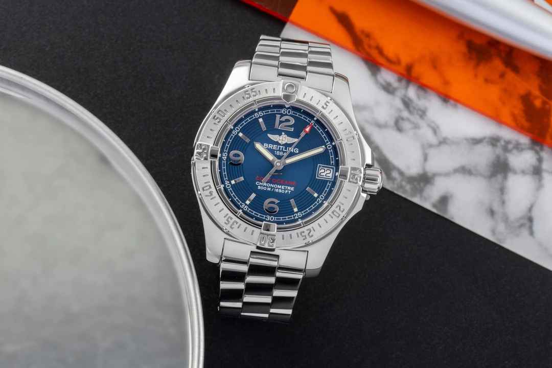  Breitling Colt Oceane 33 Chronometer Edelstahl Damenuhr Ref. A77380 