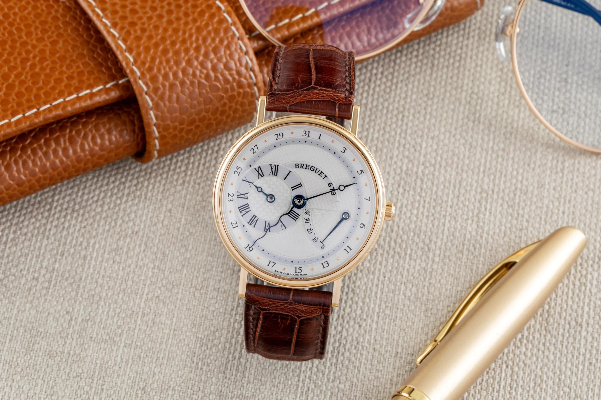 Thumbnail von Breguet Classique 18K (0,750) Rotgold Automatik Ref. 3680BA/11/986 B&P 2003