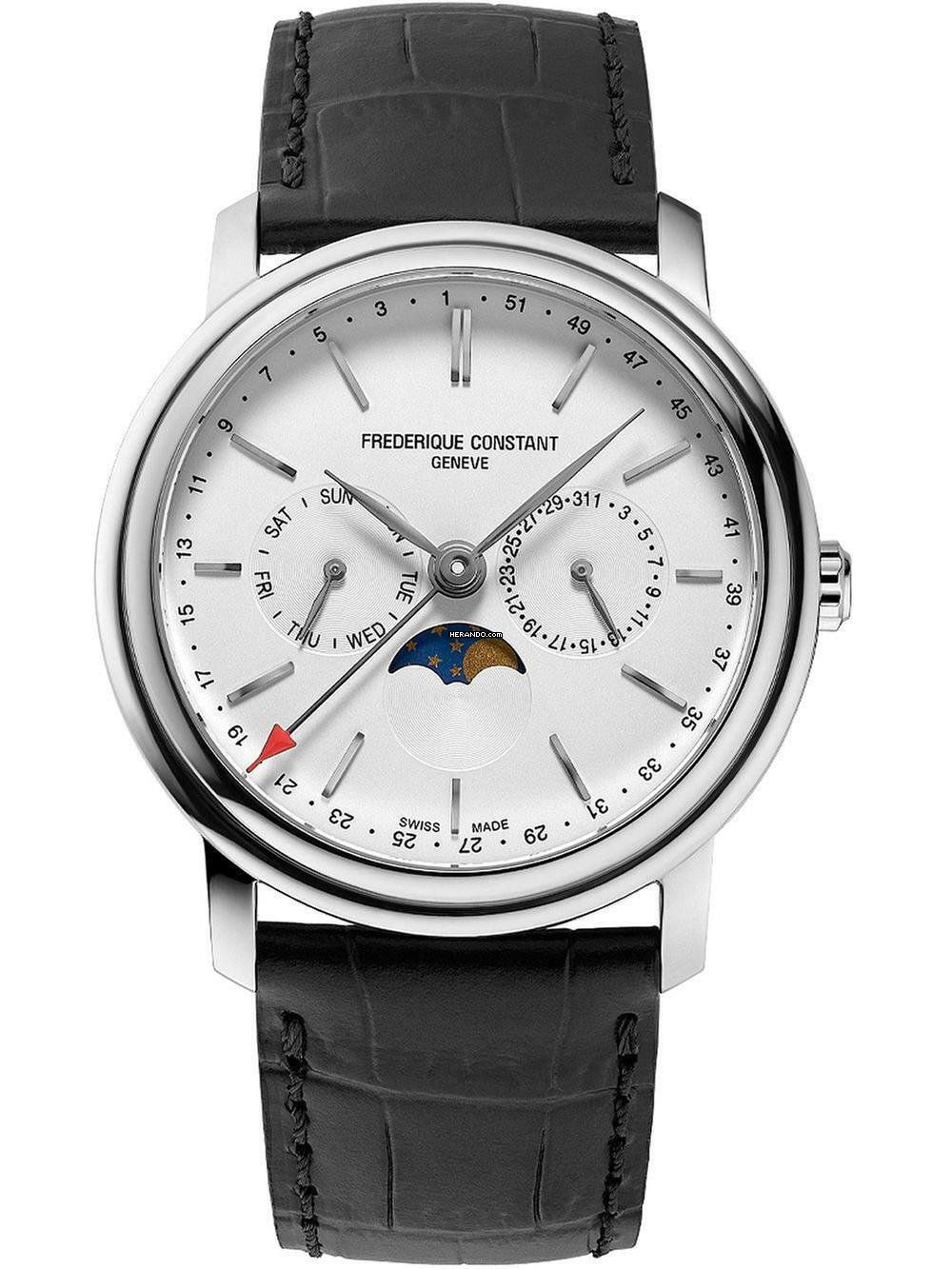  Frederique Constant Classics Business Timer FC-270SW4P26 Classics Businesstimer Moonphase Herrenuhr 