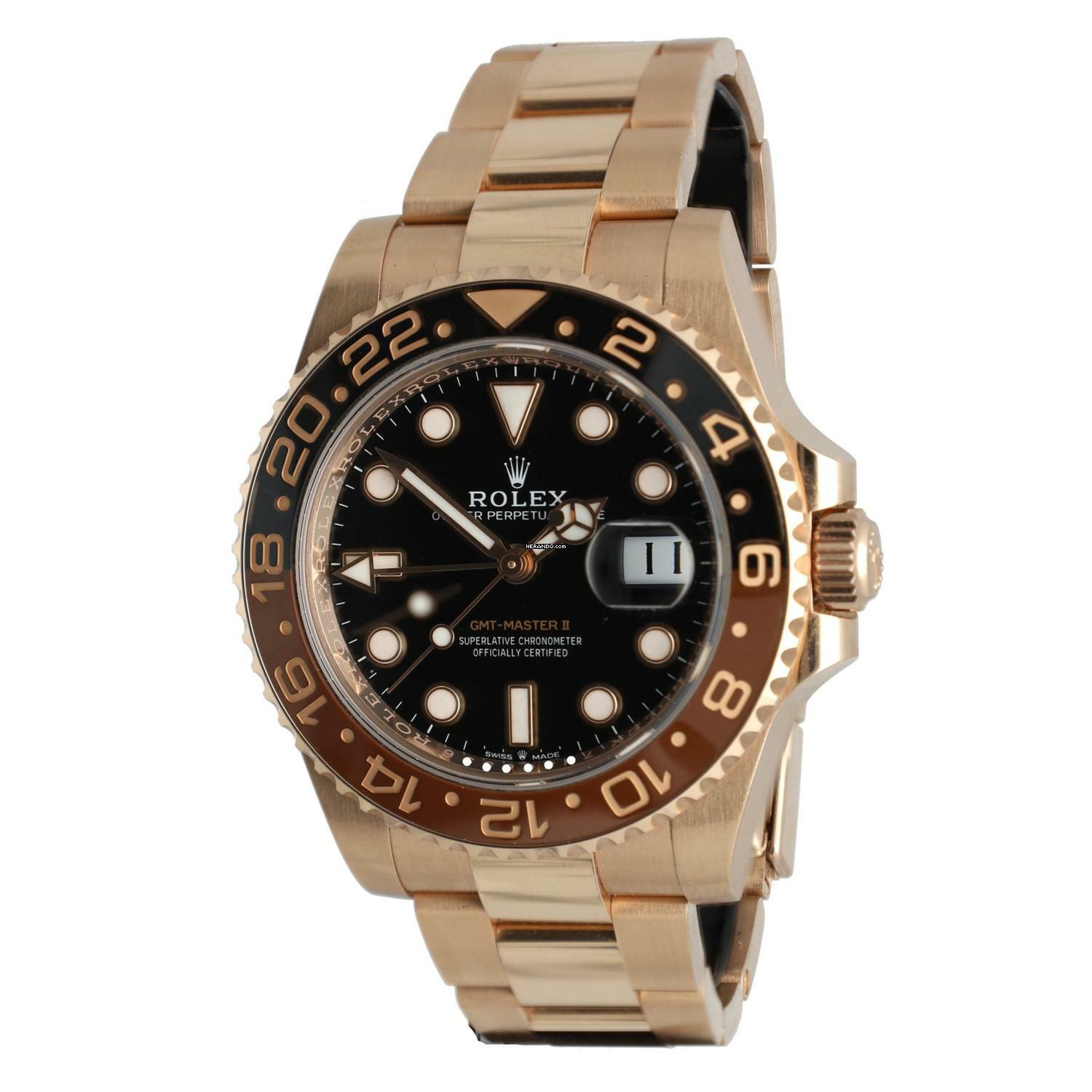  Rolex GMT-Master II Rootbeer Everose Gold Ref.126715CHNR 