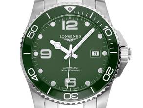 Thumbnail von Longines HydroConquest Ref.L3.781.4.06.6 2025 Full Set Ungetragen Hydro Conquest Green Dial