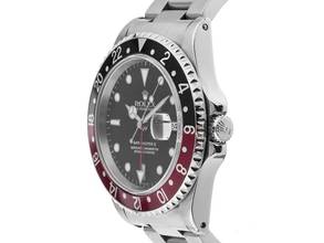 Thumbnail von Rolex GMT-Master II rot schwarz Coke Ref.16710 LC 100 1997 Full Set sehr gut Vintage