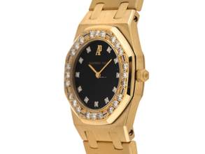 Thumbnail von Audemars Piguet Royal Oak Lady 18kt Gelbgold Diamanten Ref.6008BA 1988 Full Set wie Neu Vintage