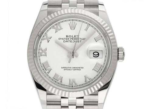  Rolex Datejust 36 Ref.126234 2020 Full Set wie Neu Datejust Stahl 18kt Weißgold 