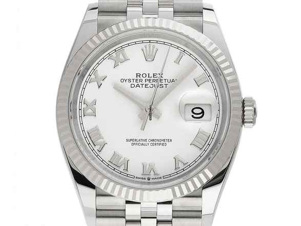  Rolex Datejust 36 Ref.126234 2020 Full Set wie Neu Datejust Stahl 18kt Weißgold 