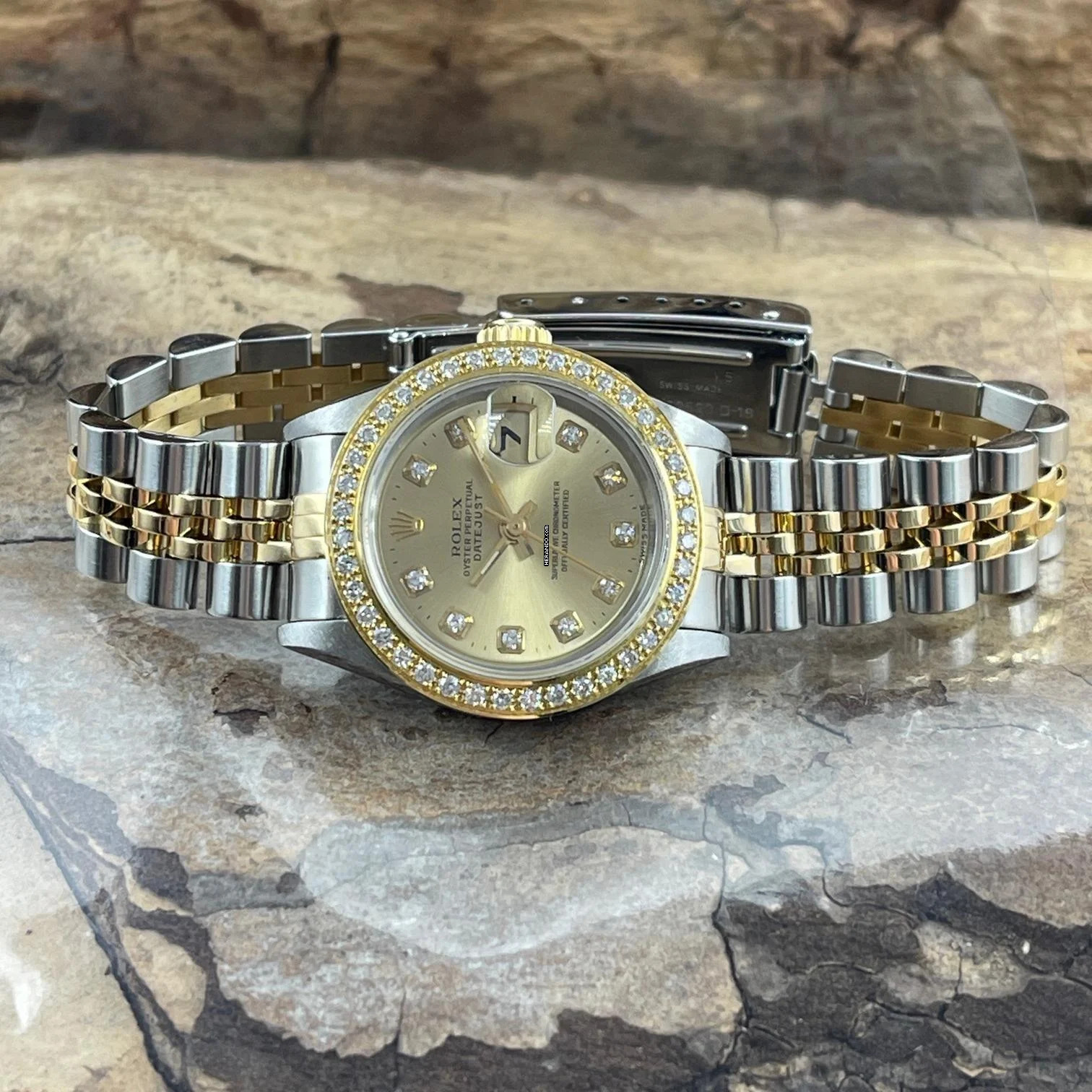 Thumbnail von Rolex Lady-Datejust Datejust Lady 26 - Diamant Zifferblatt (FACTORY) und Diamantlünette (Aftermarket) Diamond Dial Factory