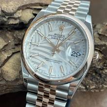 Thumbnail von Rolex Datejust 36 Datejust 36 Palm Dial - FULLSET 2022 - Ref. 126201 sticker on caseback