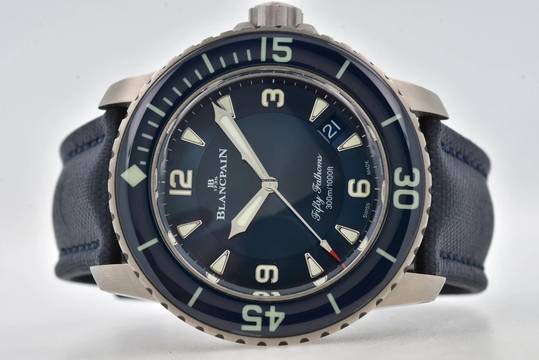  Blancpain Fifty Fathoms Air Titanium Blue Dial 5015 12B40 052A 