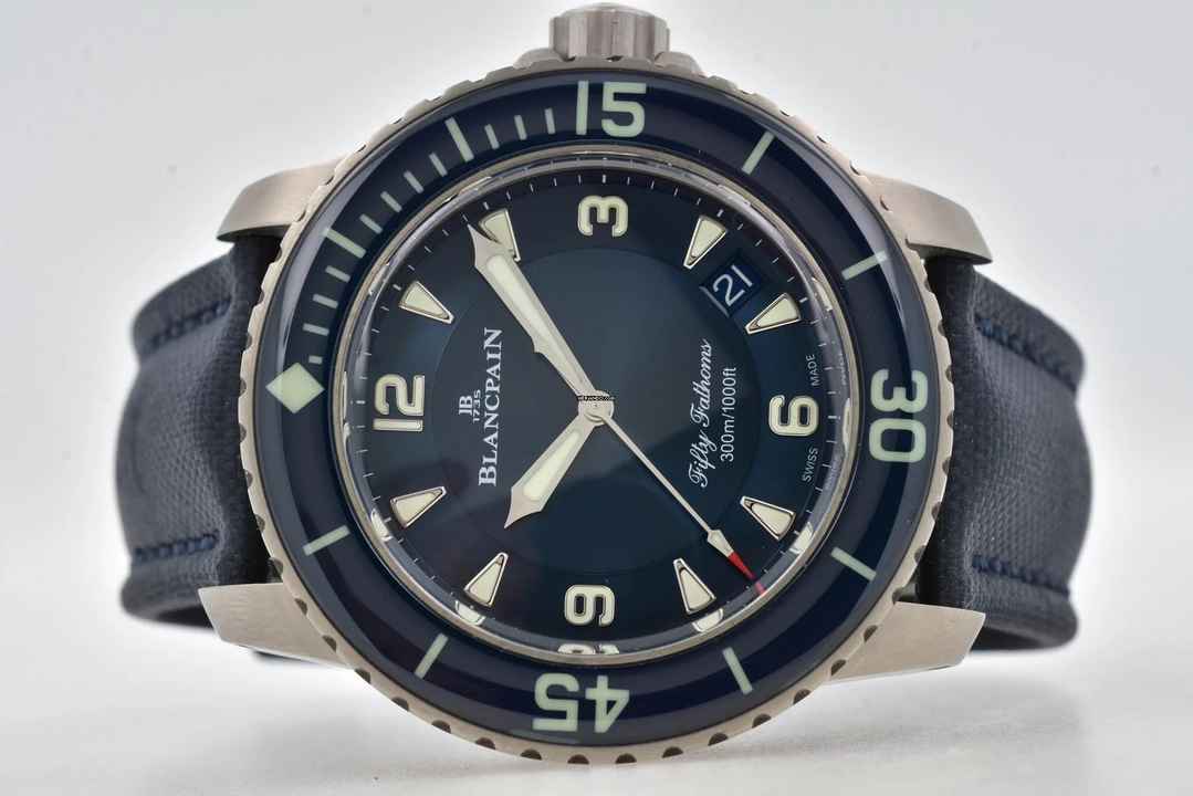  Blancpain Fifty Fathoms Air Titanium Blue Dial 5015 12B40 052A 