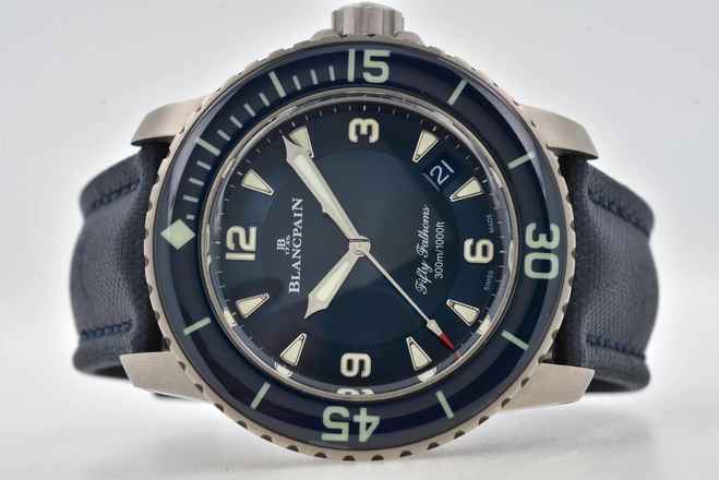 Blancpain Fifty Fathoms Air Titanium Blue Dial 5015 12B40 052A 