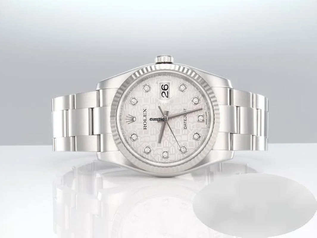 Thumbnail von Rolex Datejust 36 36mm 116234 2017 Stahl Weissgold 750 Diamanten Automatik Stainless Steel 18kt White Gold Oyster-band Chronometer