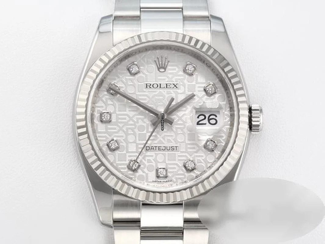 Thumbnail von Rolex Datejust 36 36mm 116234 2017 Stahl Weissgold 750 Diamanten Automatik Stainless Steel 18kt White Gold Oyster-band Chronometer