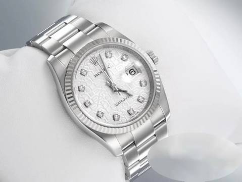  Rolex Datejust 36 36mm 116234 2017 Stahl Weissgold 750 Diamanten Automatik Stainless Steel 18kt White Gold Oyster-band Chronometer 