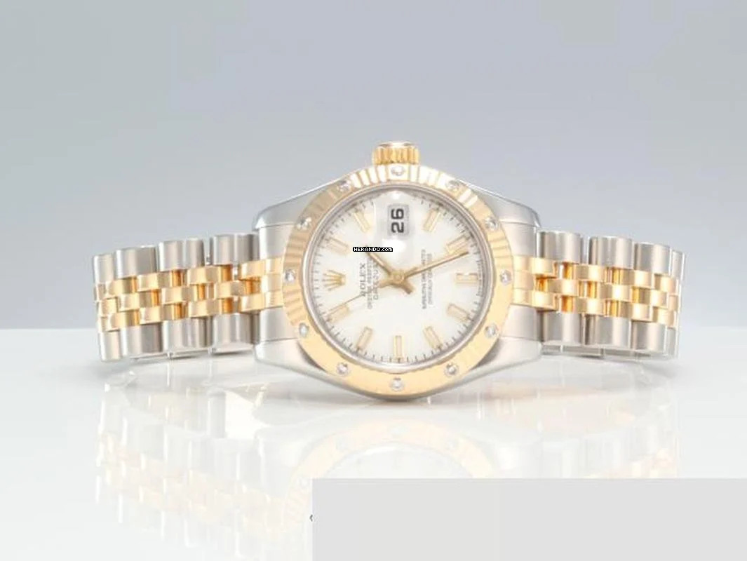 Thumbnail von Rolex Lady-Datejust 179313 Stahl Gelbgold 750 Diamanten Automatik Stainless Steel 18kt Yellow Gold White Dial Oyster-band Chronometer