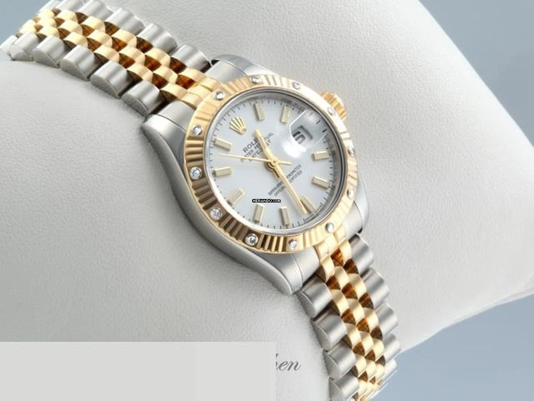 Thumbnail von Rolex Lady-Datejust 179313 Stahl Gelbgold 750 Diamanten Automatik Stainless Steel 18kt Yellow Gold White Dial Oyster-band Chronometer