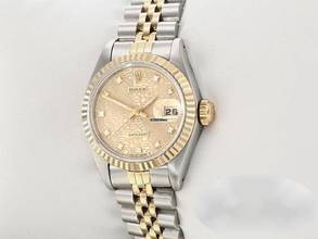 Thumbnail von Rolex Lady-Datejust Edelstahl Gelbgold 750 Diamanten Automatik Gold Stahl Damen Stainless Steel 18kt Yellow Gold Jubilé-band Chronometer Oyster