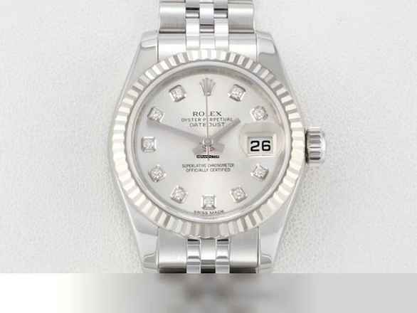  Rolex Lady-Datejust Stahl Weissgold 750 179174 2014 Diamanten Automatik Stainless Steel 18kt White Gold Jubilé-band Chronometer Oyster 