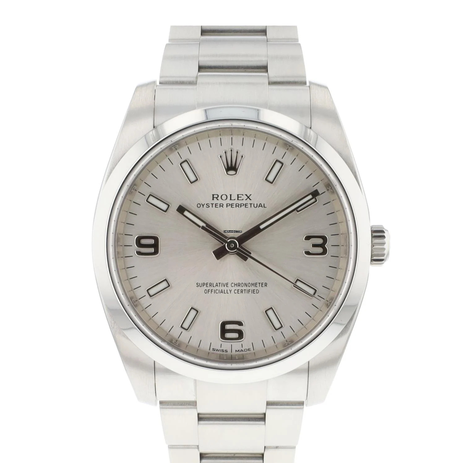 Rolex Oyster Perpetual 34 Silver Dial