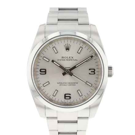  Rolex Oyster Perpetual 34 Silver Dial 