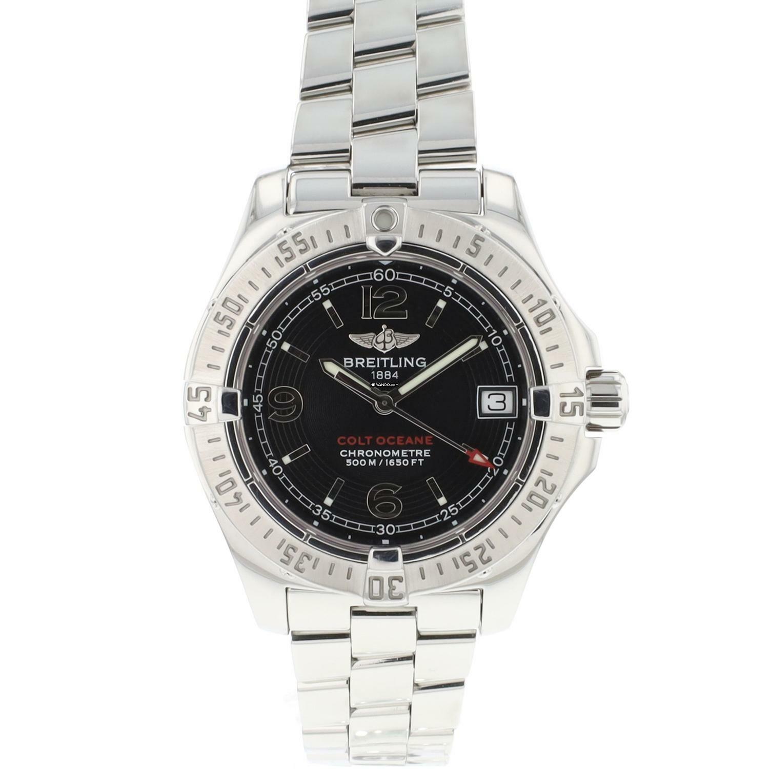  Breitling Colt Oceane 33mm Lady Black Dial 