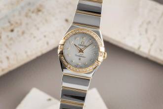 Thumbnail von Omega Constellation Quartz Stahl/Rotgold MOP Diamanten Ref.123.25.24.60.55.006