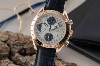 Thumbnail von Omega Speedmaster Date Triple Date Panda Chronograph 18K Roségold Ref. 3623.33.01