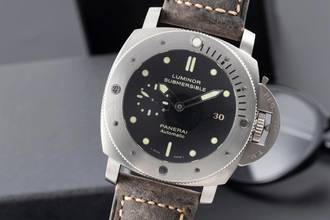 Thumbnail von Panerai Luminor Submersible 1950 3 Days Automatic Titan Ref. PAM00305 B&P 2013