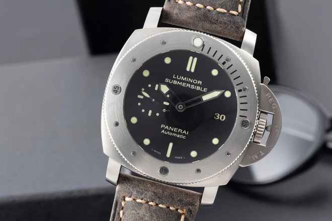  Panerai Luminor Submersible 1950 3 Days Automatic Titan Ref. PAM00305 B&P 2013 